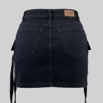 Falda Negra Jeans