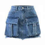Falda Denim azul