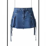 Falda Cargo denim
