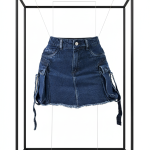 Falda Cargo denim