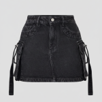 Falda Negra Jeans