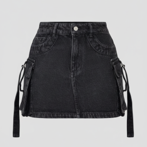 Falda Negra Jeans